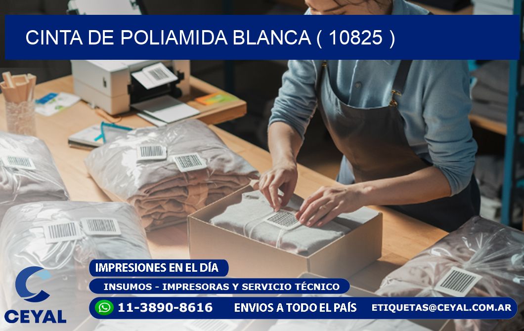 CINTA DE POLIAMIDA BLANCA ( 10825 )