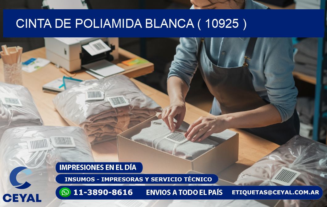 CINTA DE POLIAMIDA BLANCA ( 10925 )