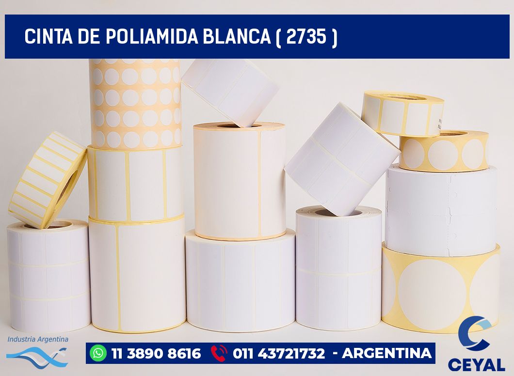 CINTA DE POLIAMIDA BLANCA ( 2735 )