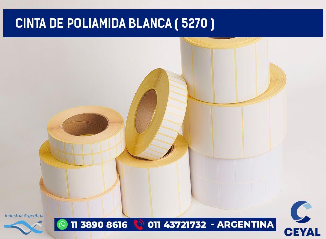 CINTA DE POLIAMIDA BLANCA ( 5270 )