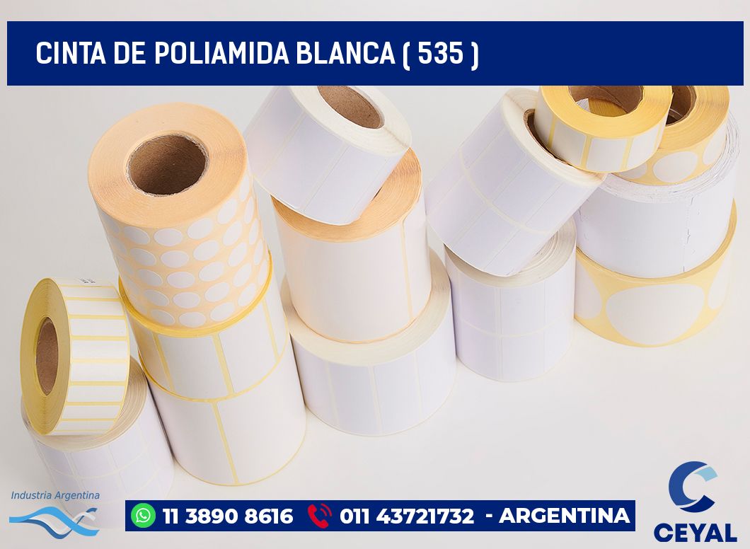 CINTA DE POLIAMIDA BLANCA ( 535 )