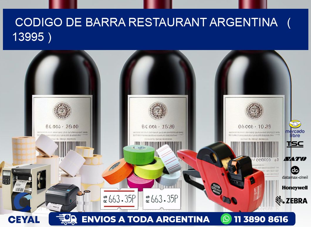 CODIGO DE BARRA RESTAURANT ARGENTINA   ( 13995 )