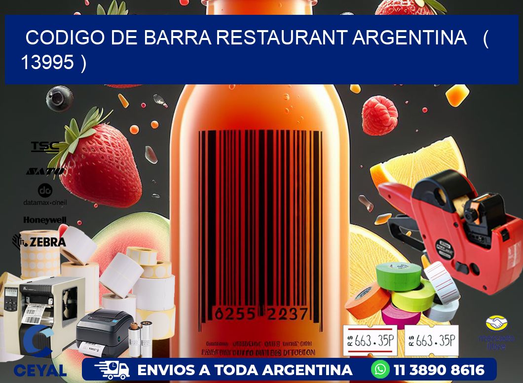 CODIGO DE BARRA RESTAURANT ARGENTINA   ( 13995 )