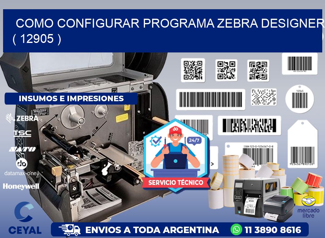 COMO CONFIGURAR PROGRAMA ZEBRA DESIGNER ( 12905 )