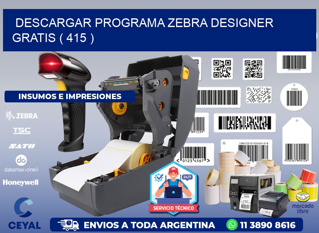 DESCARGAR PROGRAMA ZEBRA DESIGNER GRATIS ( 415 )