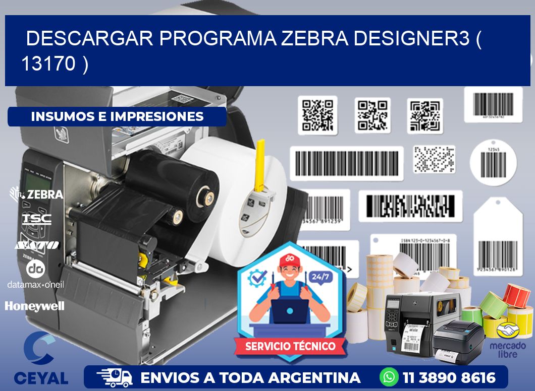 DESCARGAR PROGRAMA ZEBRA DESIGNER3 ( 13170 )