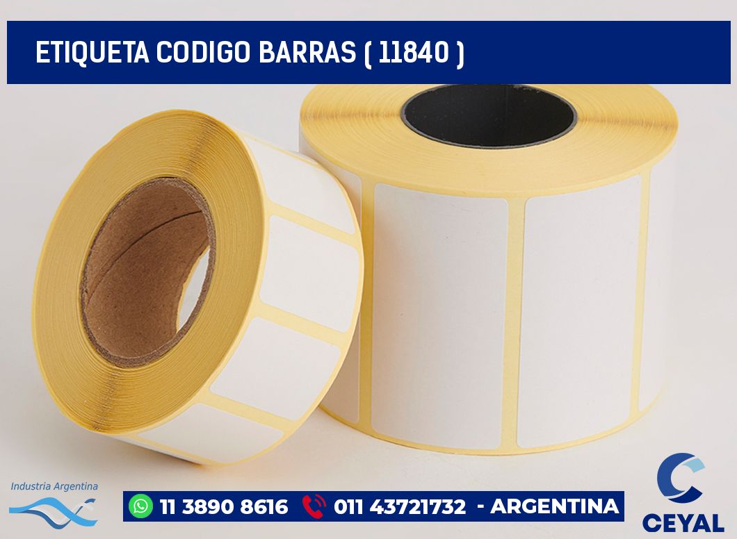 ETIQUETA CODIGO BARRAS ( 11840 )