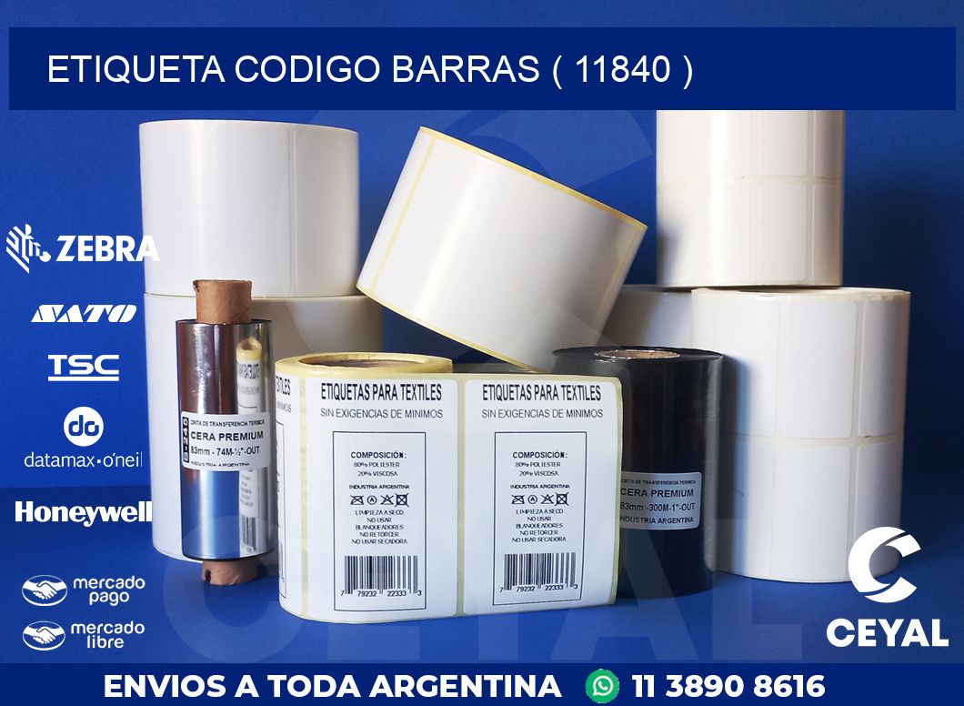 ETIQUETA CODIGO BARRAS ( 11840 )