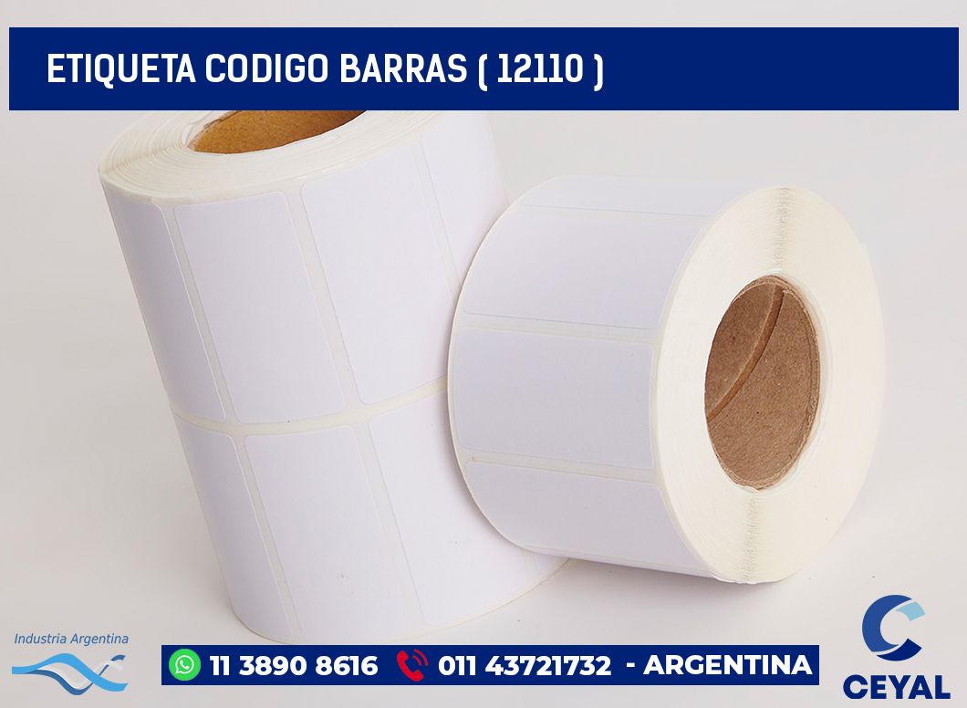 ETIQUETA CODIGO BARRAS ( 12110 )