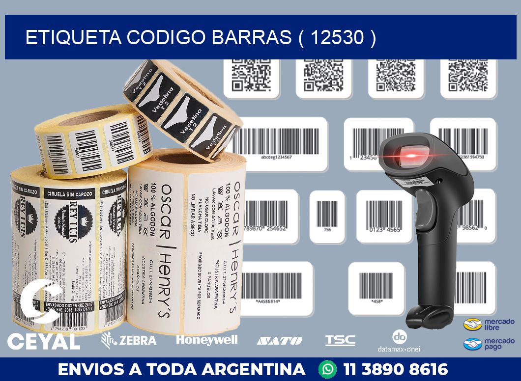 ETIQUETA CODIGO BARRAS ( 12530 )