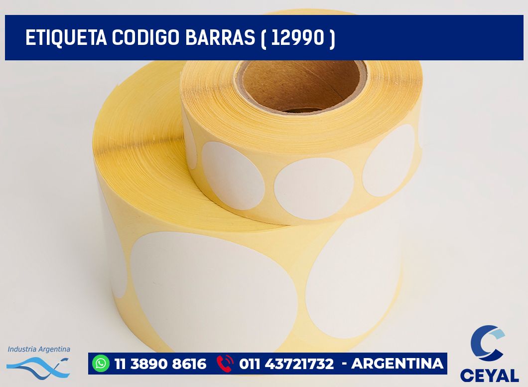 ETIQUETA CODIGO BARRAS ( 12990 )