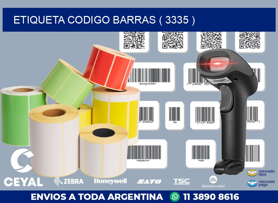 ETIQUETA CODIGO BARRAS ( 3335 )