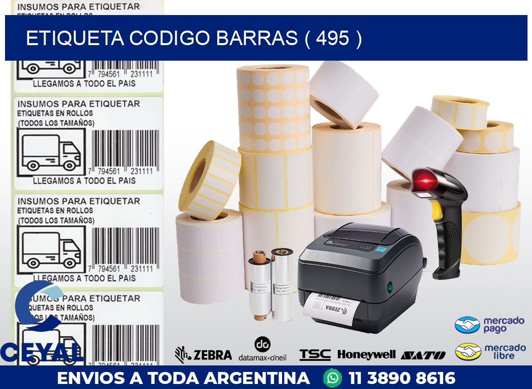 ETIQUETA CODIGO BARRAS ( 495 )