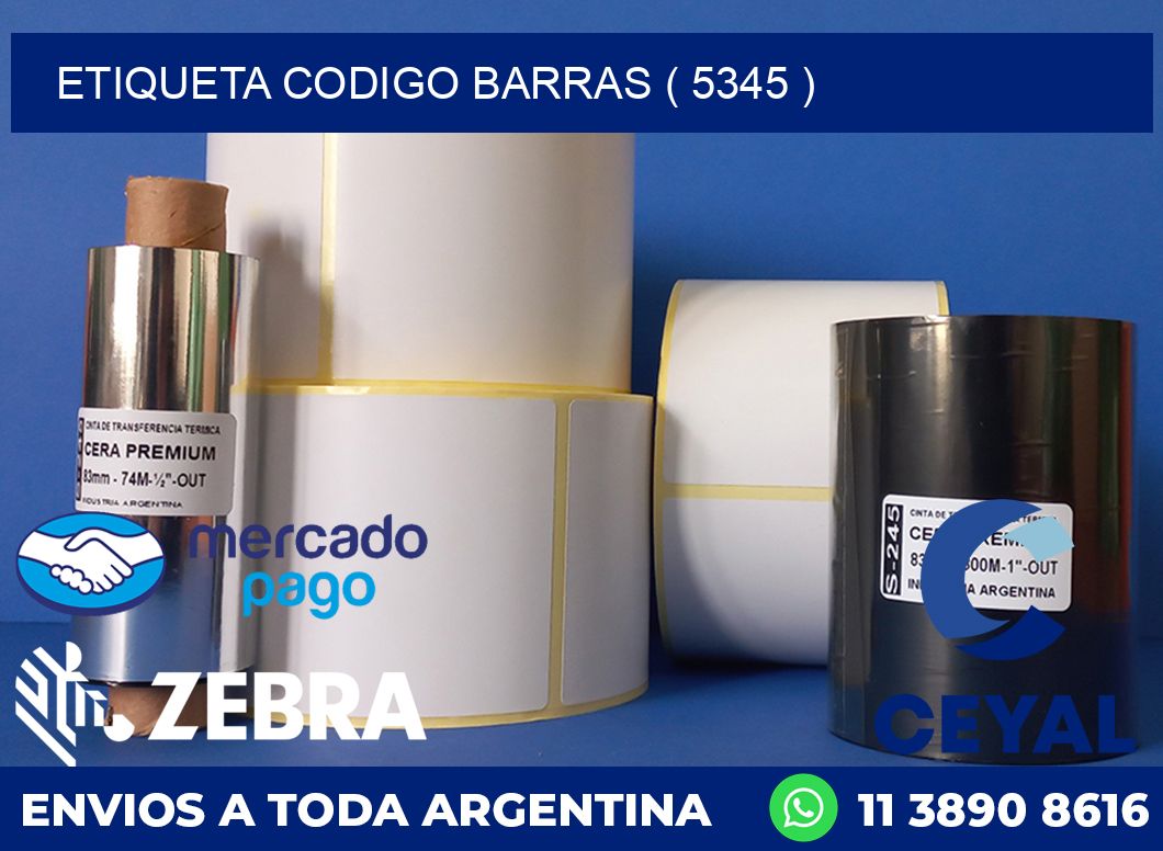 ETIQUETA CODIGO BARRAS ( 5345 )