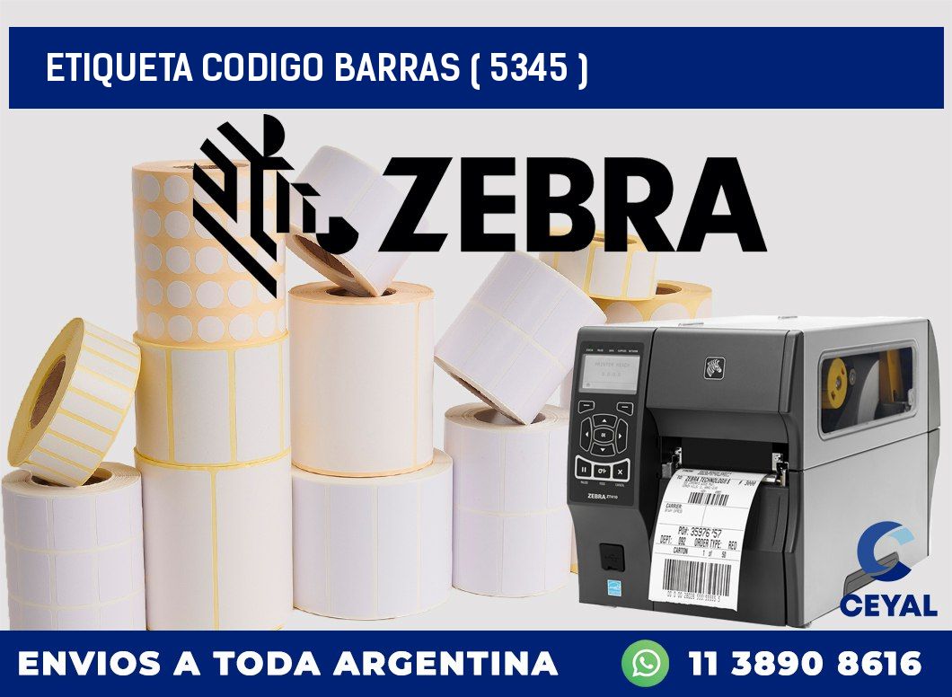 ETIQUETA CODIGO BARRAS ( 5345 )