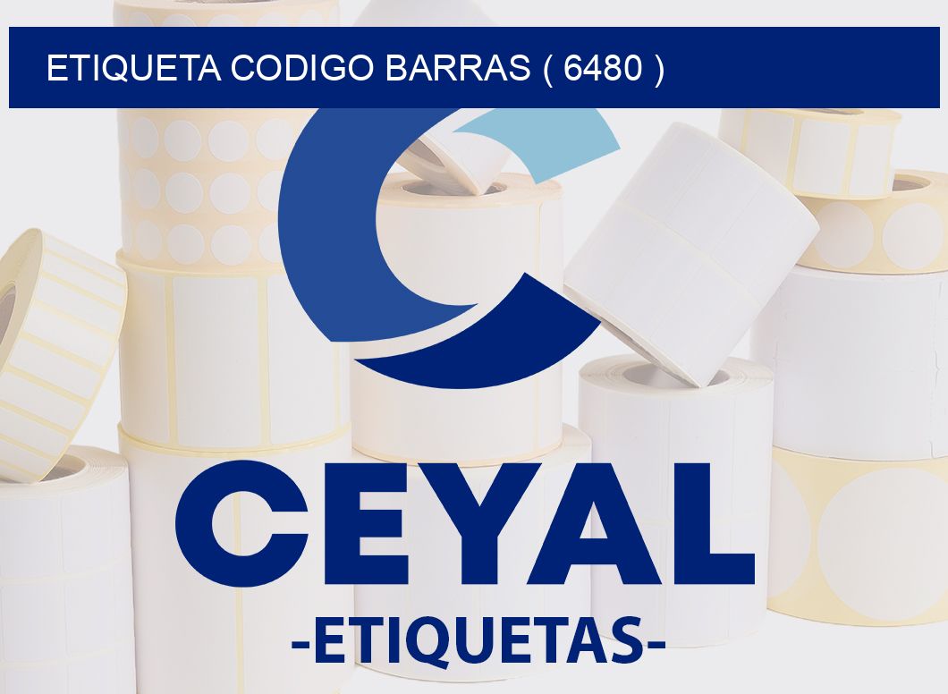 ETIQUETA CODIGO BARRAS ( 6480 )