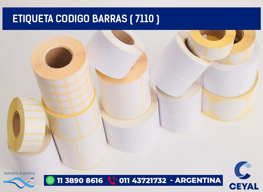 ETIQUETA CODIGO BARRAS ( 7110 )