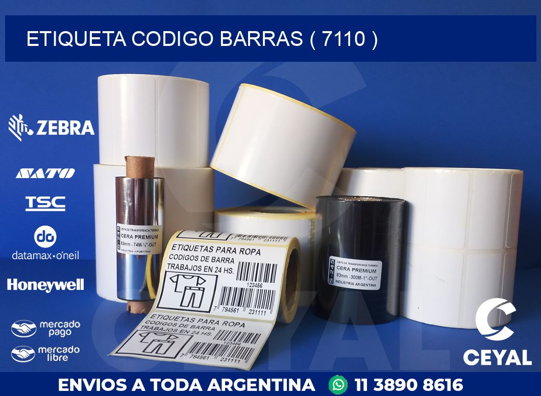 ETIQUETA CODIGO BARRAS ( 7110 )