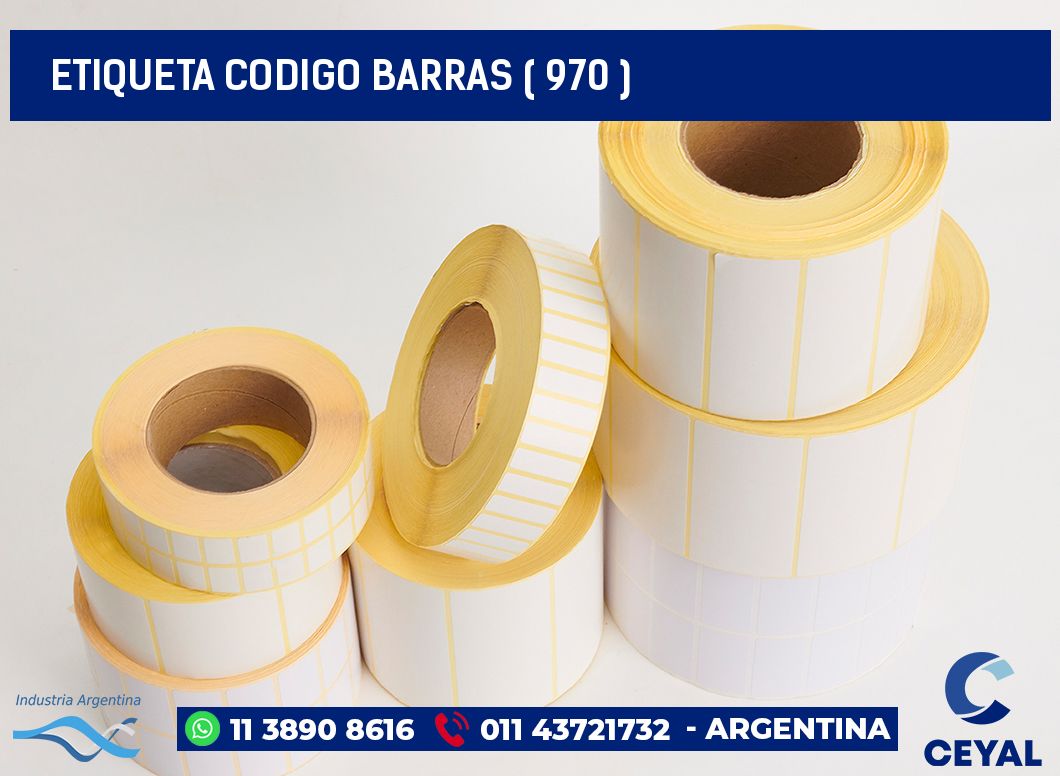 ETIQUETA CODIGO BARRAS ( 970 )