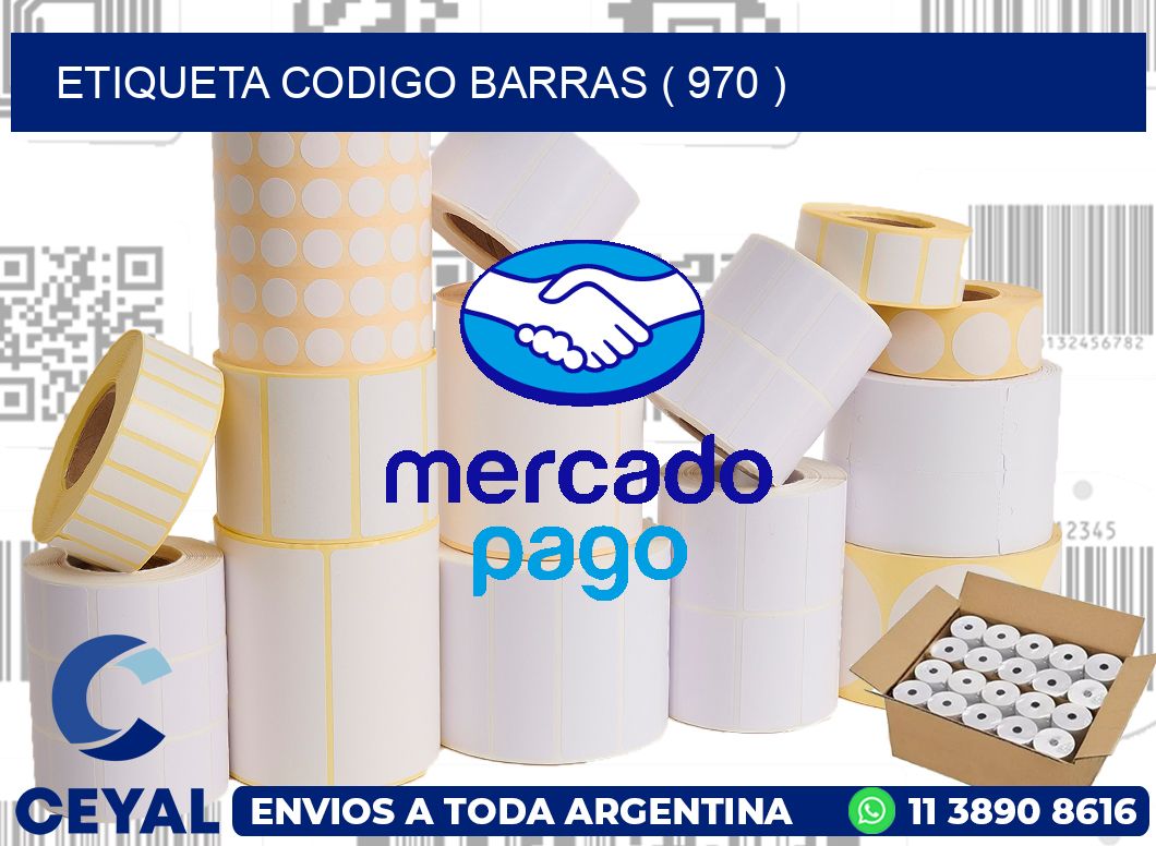 ETIQUETA CODIGO BARRAS ( 970 )