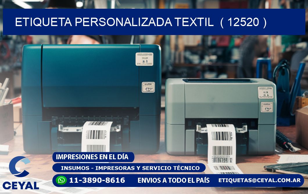 ETIQUETA PERSONALIZADA TEXTIL  ( 12520 )