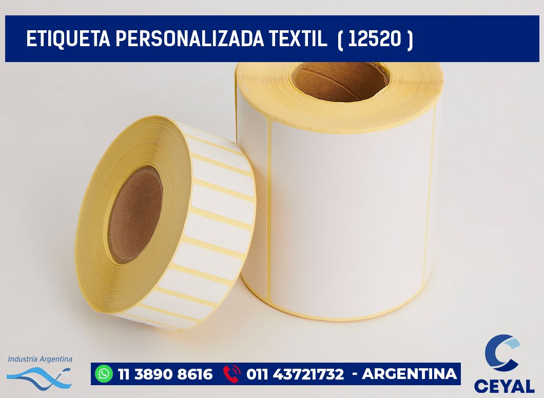 ETIQUETA PERSONALIZADA TEXTIL  ( 12520 )