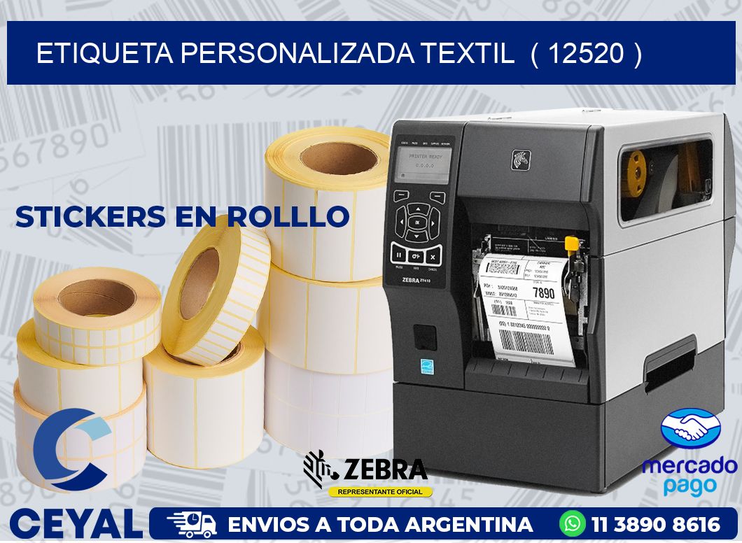 ETIQUETA PERSONALIZADA TEXTIL  ( 12520 )