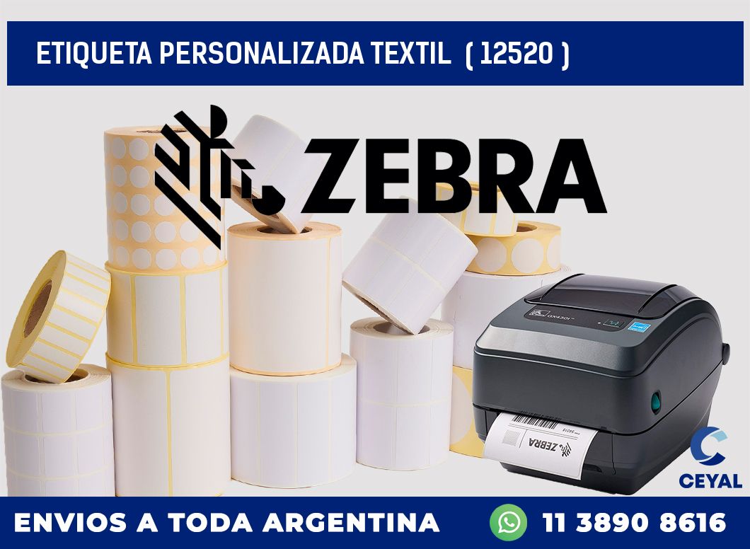 ETIQUETA PERSONALIZADA TEXTIL  ( 12520 )