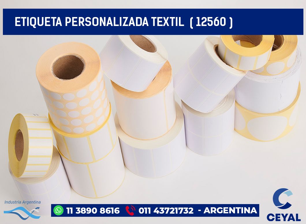 ETIQUETA PERSONALIZADA TEXTIL  ( 12560 )