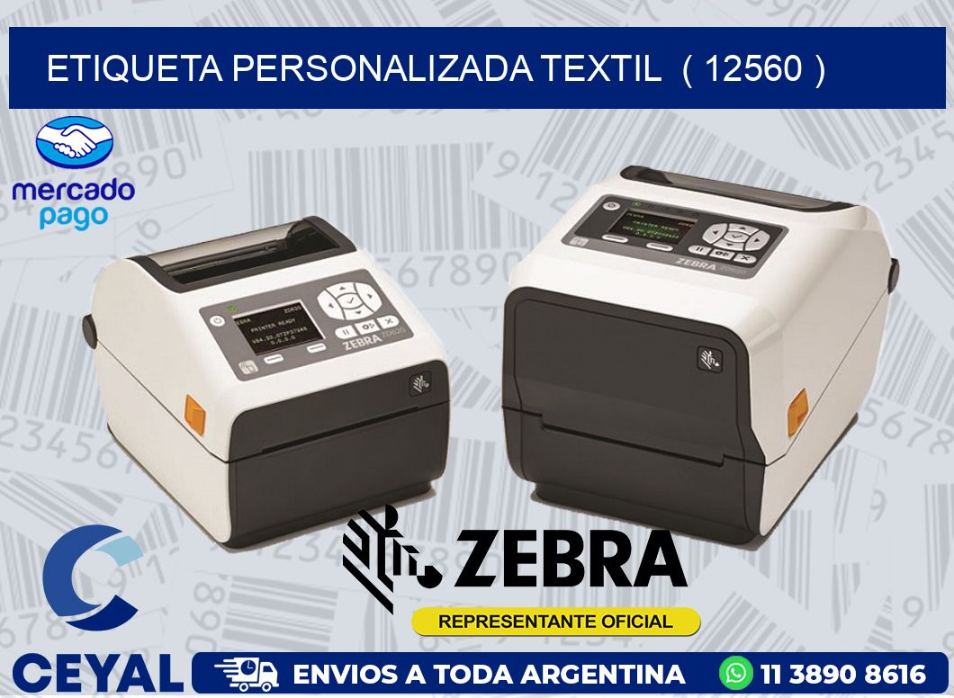 ETIQUETA PERSONALIZADA TEXTIL  ( 12560 )