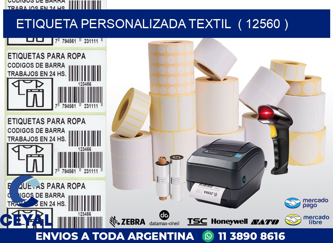 ETIQUETA PERSONALIZADA TEXTIL  ( 12560 )