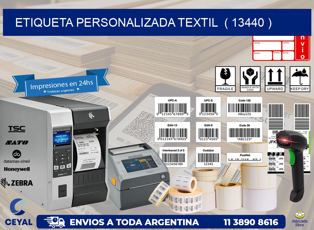 ETIQUETA PERSONALIZADA TEXTIL  ( 13440 )