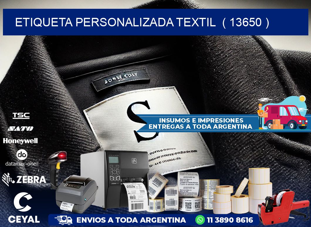 ETIQUETA PERSONALIZADA TEXTIL  ( 13650 )