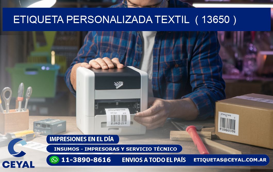 ETIQUETA PERSONALIZADA TEXTIL  ( 13650 )