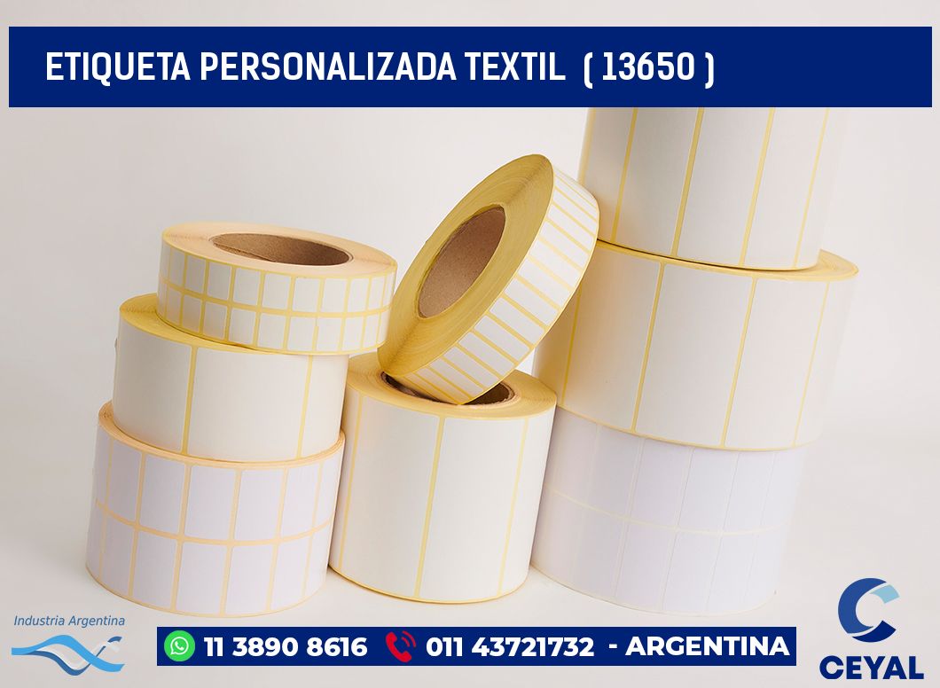 ETIQUETA PERSONALIZADA TEXTIL  ( 13650 )