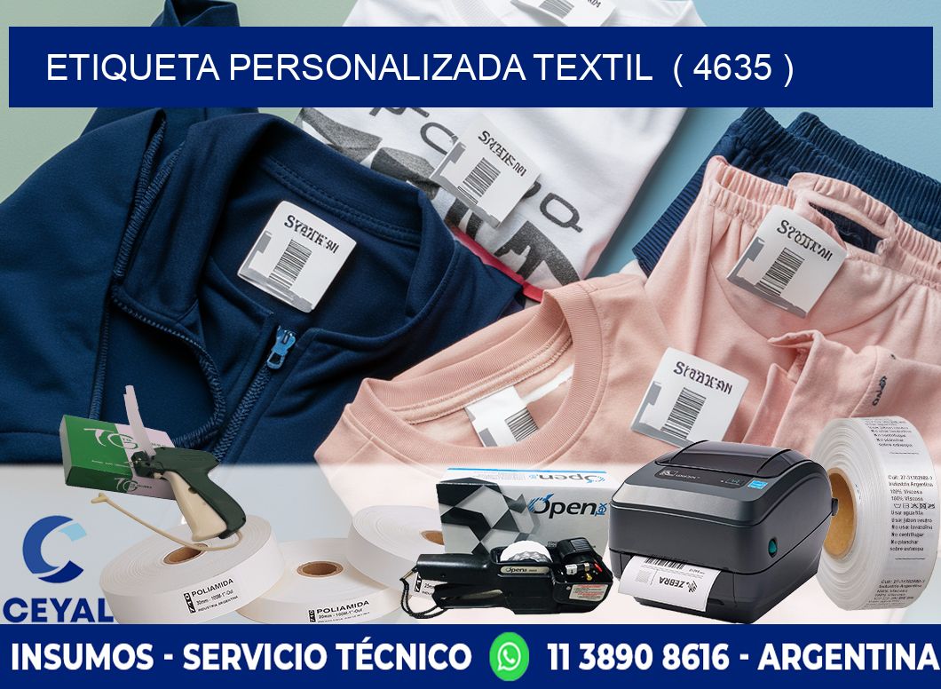 ETIQUETA PERSONALIZADA TEXTIL  ( 4635 )