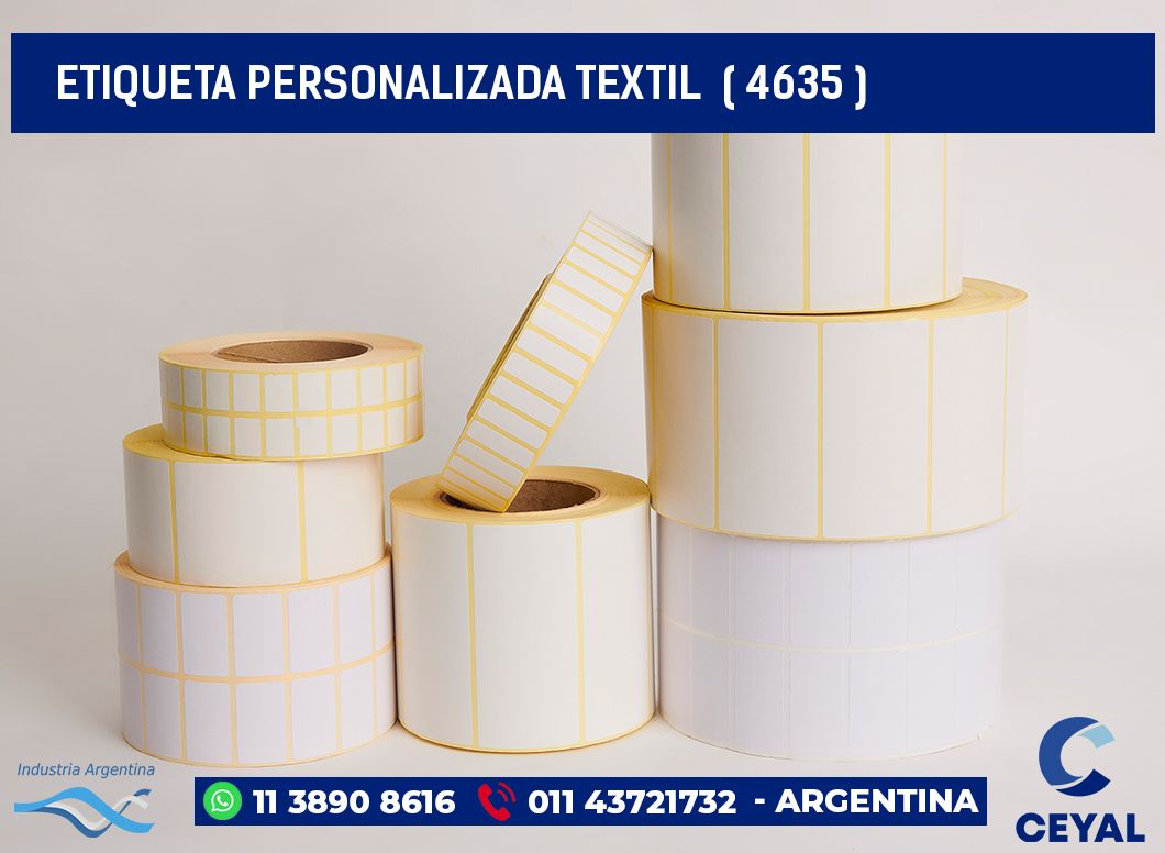 ETIQUETA PERSONALIZADA TEXTIL  ( 4635 )