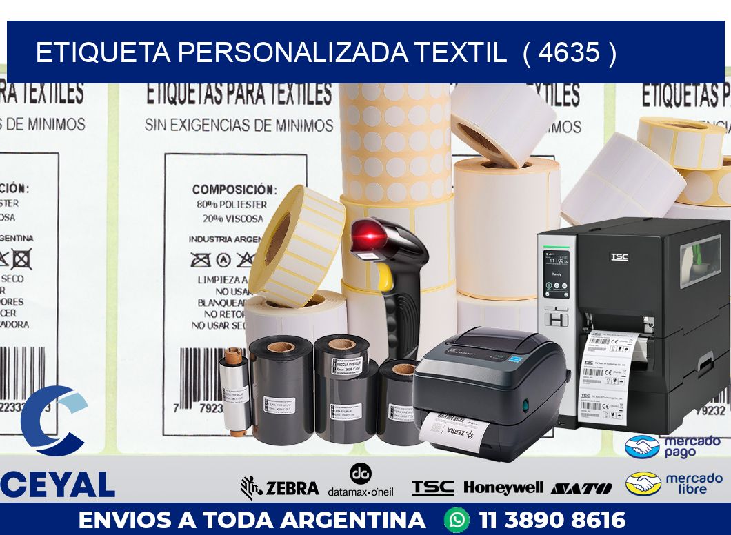 ETIQUETA PERSONALIZADA TEXTIL  ( 4635 )