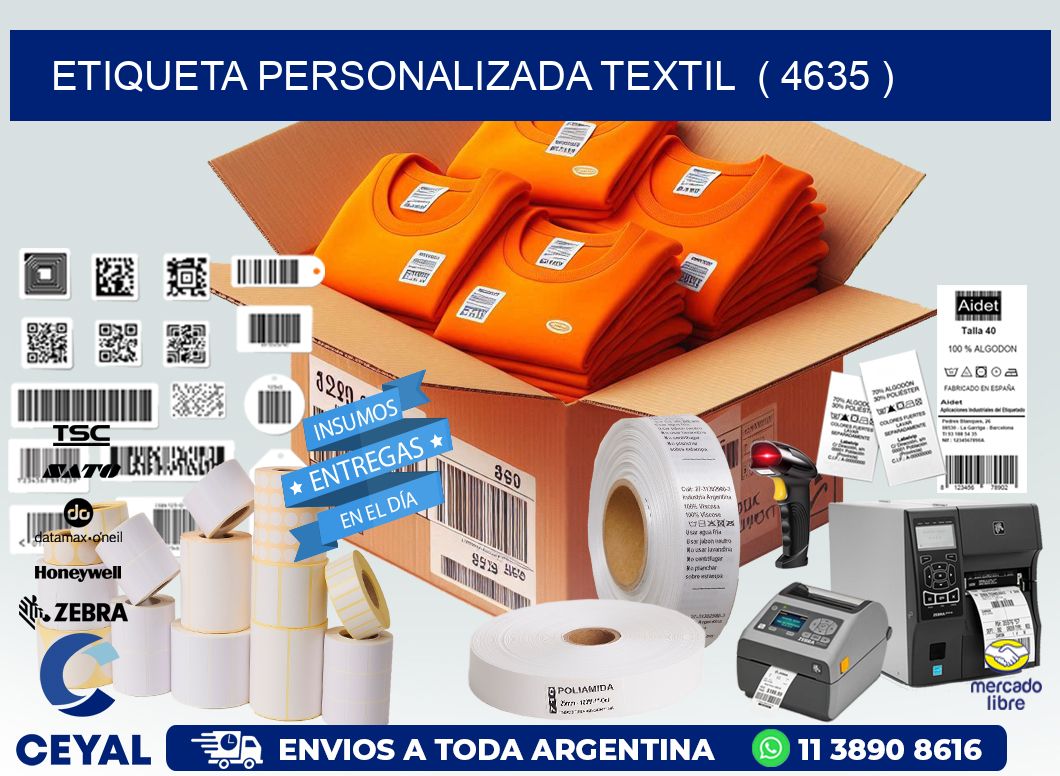 ETIQUETA PERSONALIZADA TEXTIL  ( 4635 )