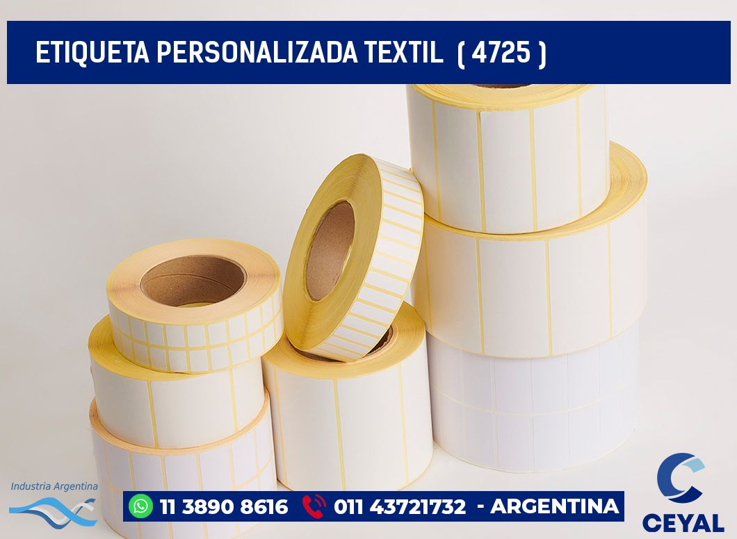 ETIQUETA PERSONALIZADA TEXTIL  ( 4725 )