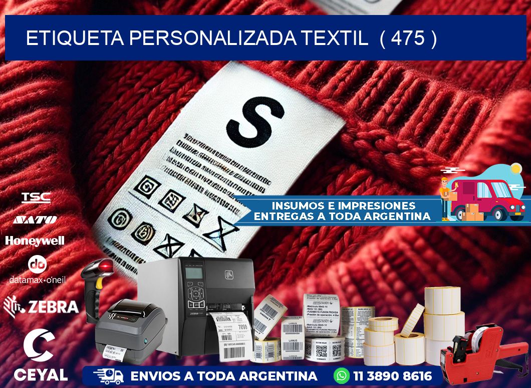 ETIQUETA PERSONALIZADA TEXTIL  ( 475 )