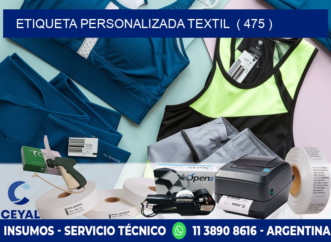 ETIQUETA PERSONALIZADA TEXTIL  ( 475 )