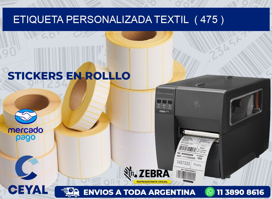 ETIQUETA PERSONALIZADA TEXTIL  ( 475 )