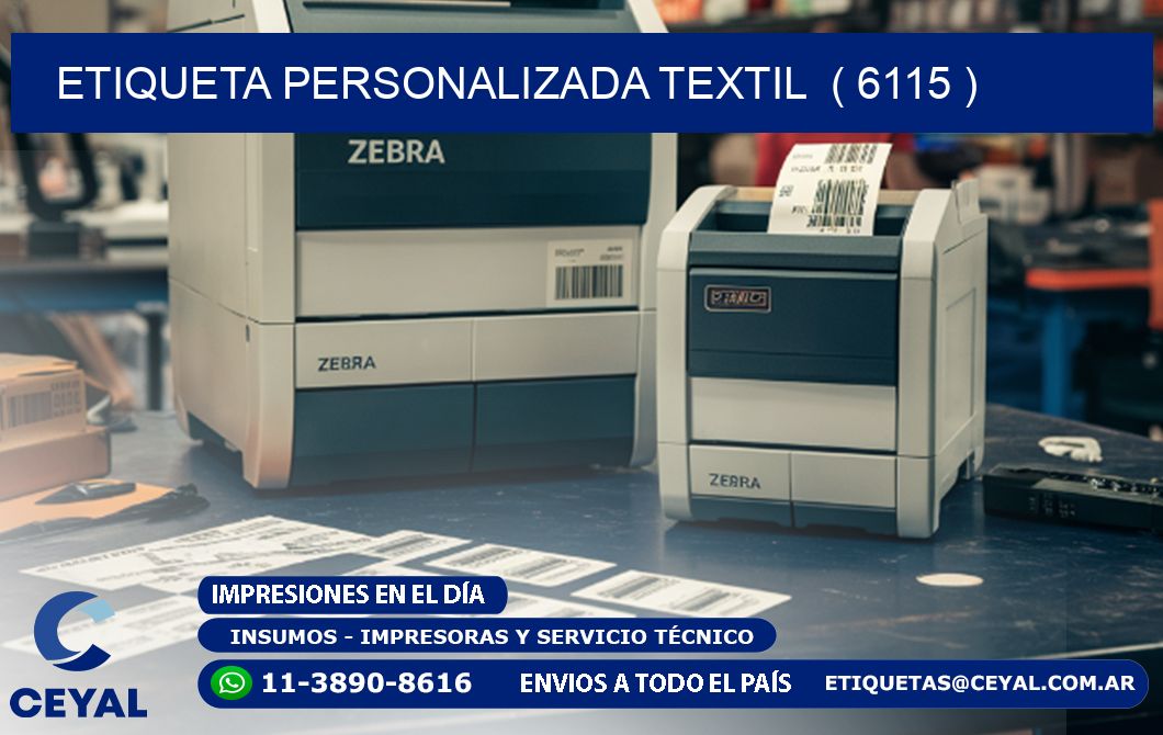 ETIQUETA PERSONALIZADA TEXTIL  ( 6115 )