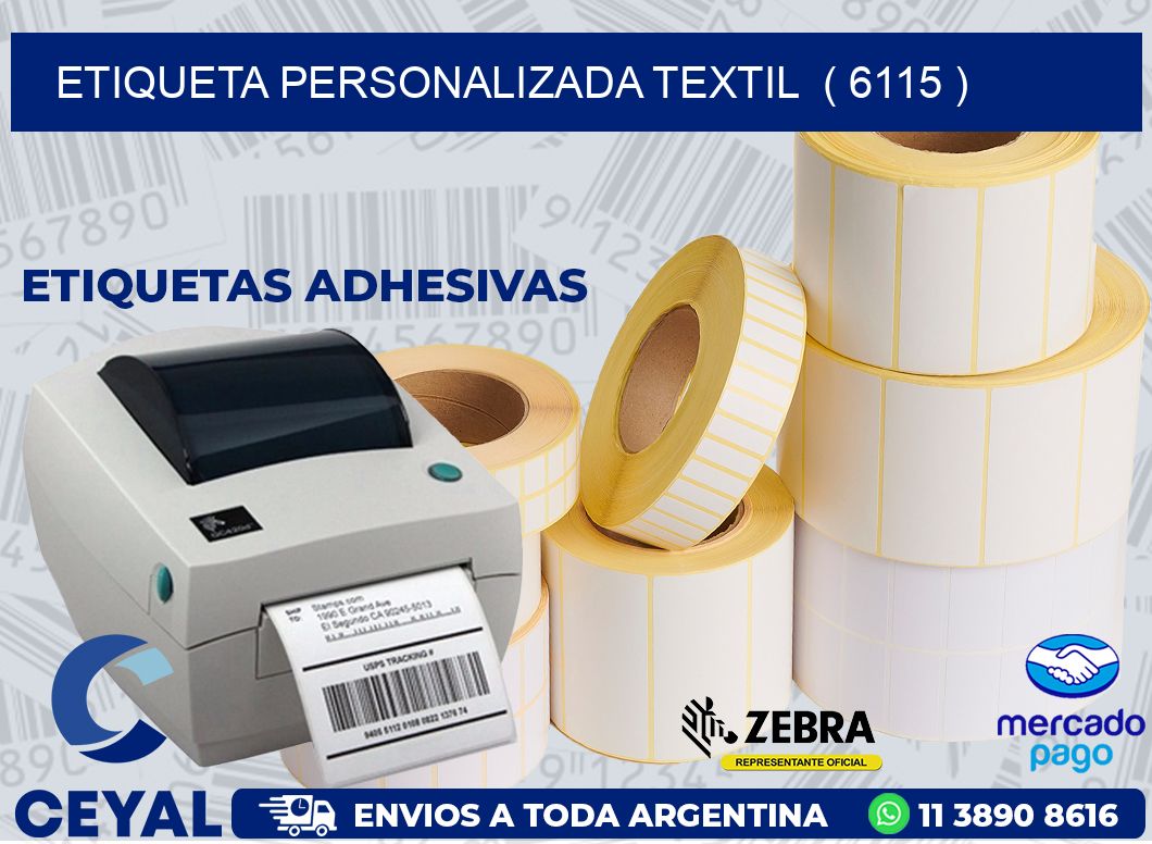 ETIQUETA PERSONALIZADA TEXTIL  ( 6115 )