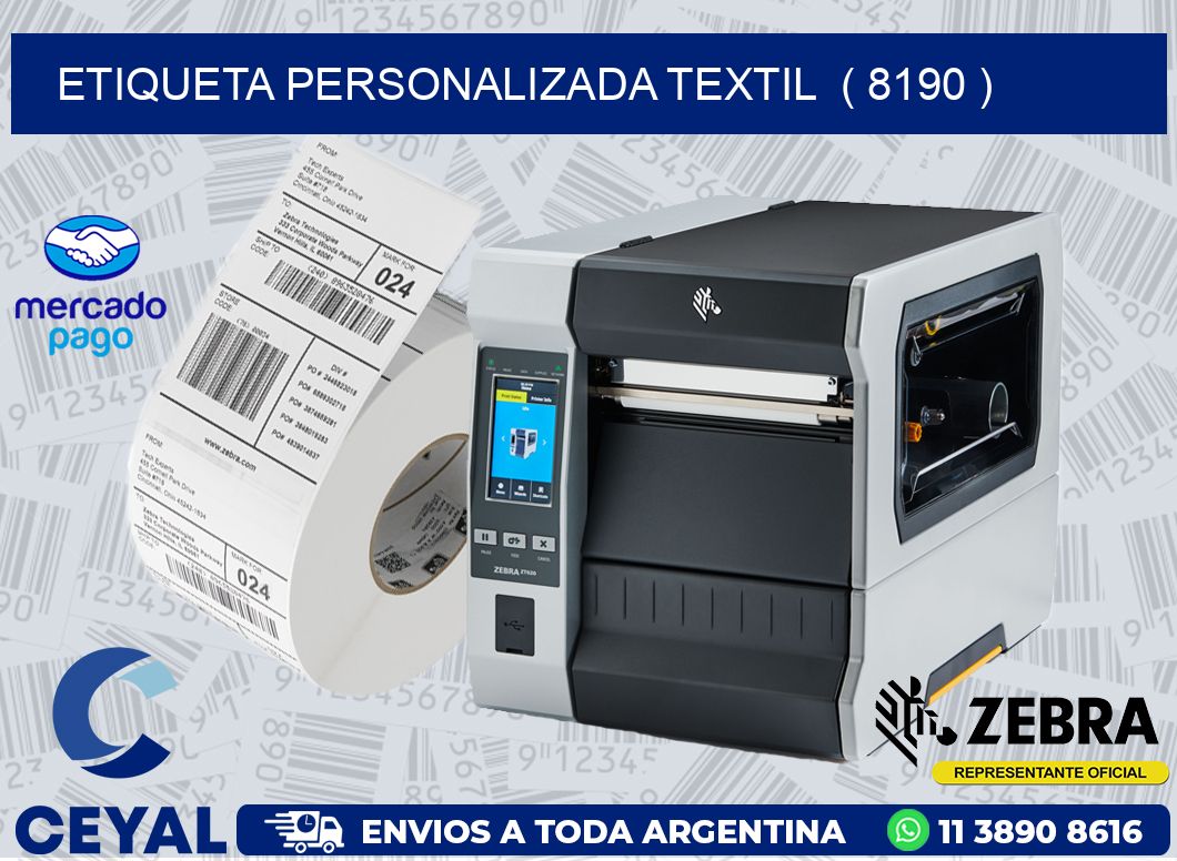 ETIQUETA PERSONALIZADA TEXTIL  ( 8190 )