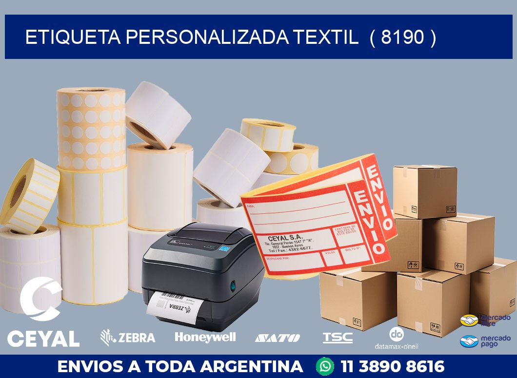 ETIQUETA PERSONALIZADA TEXTIL  ( 8190 )