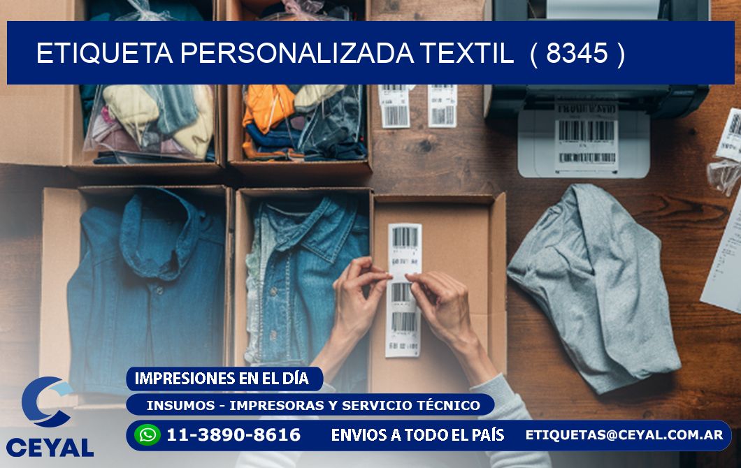 ETIQUETA PERSONALIZADA TEXTIL  ( 8345 )