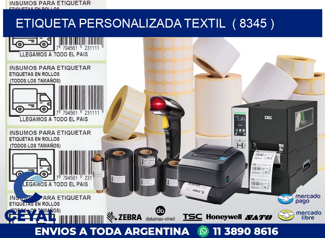 ETIQUETA PERSONALIZADA TEXTIL  ( 8345 )