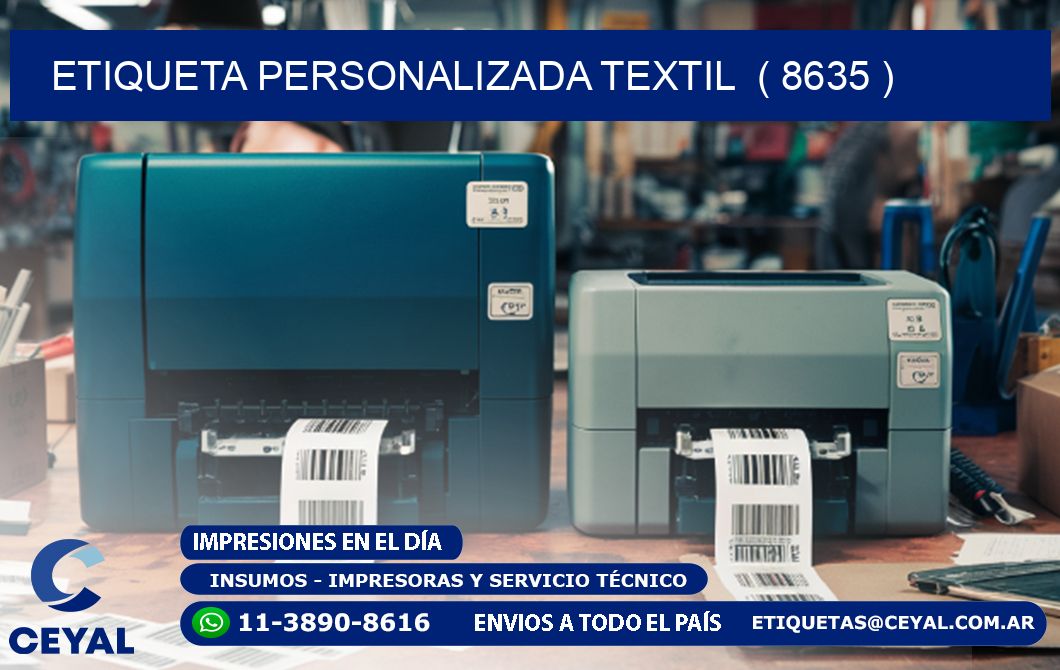 ETIQUETA PERSONALIZADA TEXTIL  ( 8635 )